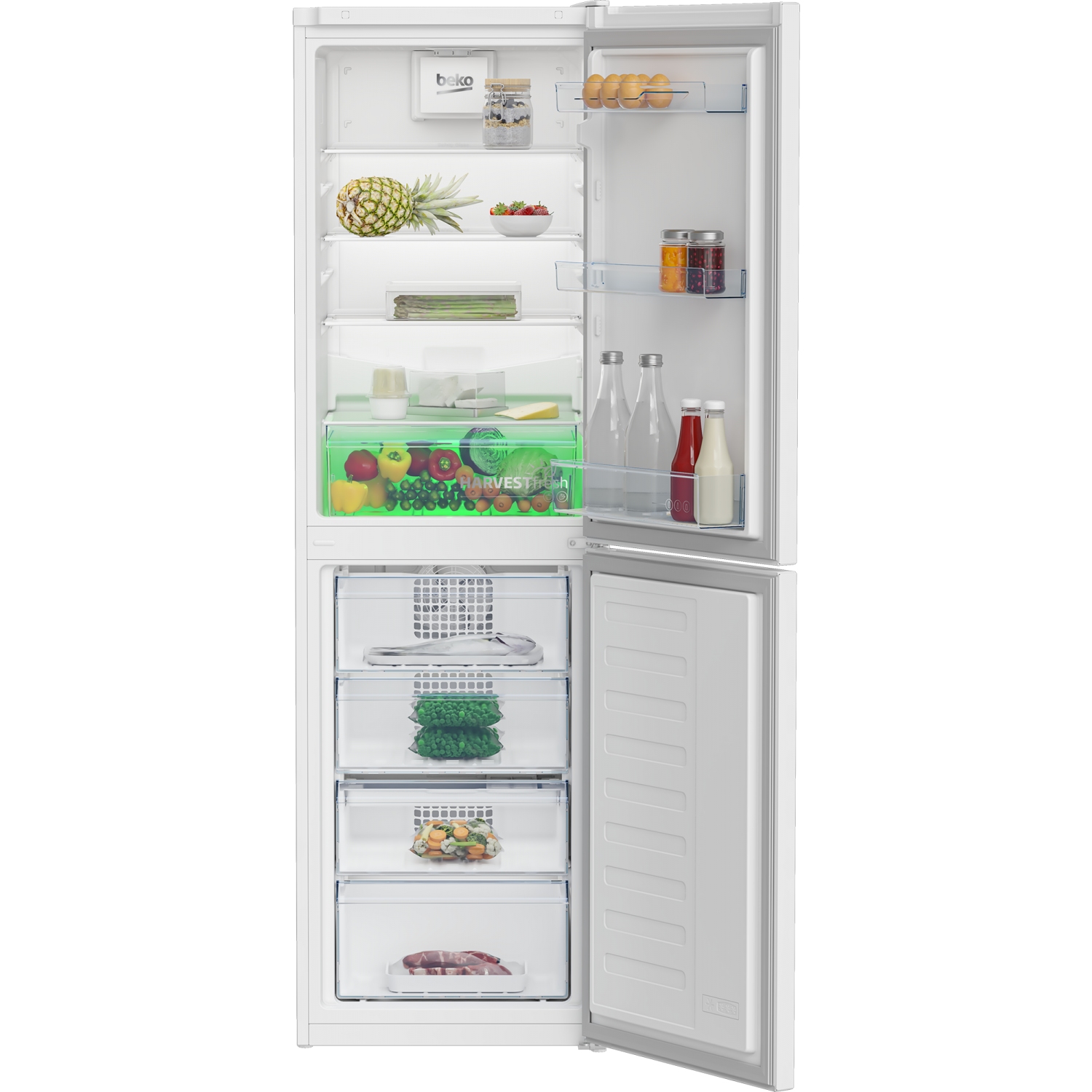 Beko slim 2024 fridge freezer